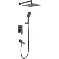 Душевой комплект 300 мм Grocenberg GB5007BL