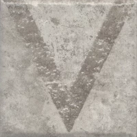 Декор Спартель 1 серый матовый 9,8x9,8x0,7