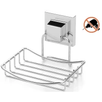 Мыльница Tekno-tel EF265 настенная, самоклеящаяся, хром