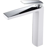 Смеситель для раковины Boheme Venturo 372-W хром/белый глянец