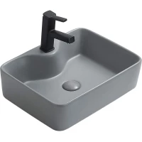 Раковина-чаша CeramaLux 7291MH-5 48,5x37,5 см, накладная, светло-серый матовый