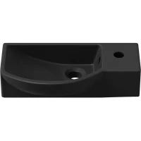 Раковина Lavinia Boho Bathroom Sink 33311034 45x24 см L, рукомойник, черный матовый
