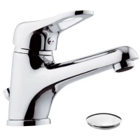 Смеситель для раковины Remer Kiss K10LP с донным клапаном, хром