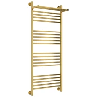 Полотенцесушитель водяной 1200x500 золотой Сунержа Богема с полкой+ 03-0223-1250