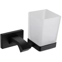 Стакан для зубных щеток Gappo G0706-6 настенный, черный матовый