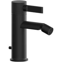 Смеситель для биде Gessi Inciso 58007#299 с донным клапаном, черный матовый