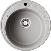 Кухонная мойка Omoikiri Artgranit Tovada 51-GR 4993367 51x51 см, ленинградский серый