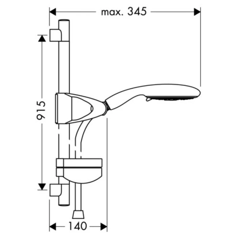 Hansgrohe Raindance E 27885000 Душевой гарнитур Hansgrohe Raindance E 27885000 Душевой гарнитур