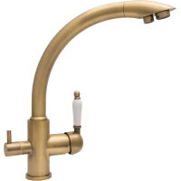 Смеситель для кухни Florentina Шале 333.26H.2113.700 с подключением к фильтру, бронза