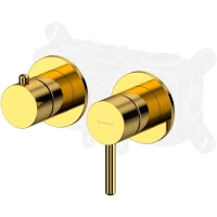 Смеситель для ванны Whitecross Y Y1243GL встраиваемый, золотой