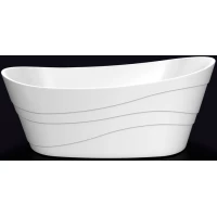 Акриловая ванна Lagard Alya White Star lgd-alya-ws 170x74,5 см, отдельностоящая, белый