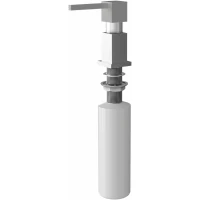 Дозатор для жидкого мыла Florentina Квадро 703.726.0000.305 300 мл, встраиваемый, для кухни, нержавеющая сталь/грей