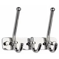 Планка с крючками Haiba HB201-3 для ванны, хром