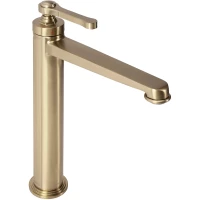 Смеситель для раковины Rea Monaco REA-B4212 без донного клапана, золотой матовый