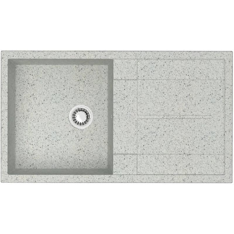 Кухонная мойка Zett Lab Модель 17 светло-серый матовый T017Q010