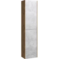 Пенал Aqwella 5 Stars Mobi MOB0535DB/MOB0735BS/P подвесной L/R, дуб балтийский/бетон светлый