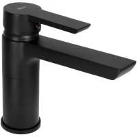 Смеситель для раковины Rea Argus REA-B6210 без донного клапана, черный матовый