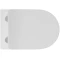 Унитаз подвесной Aqueduto Cone CON0110 безободковый, с сиденьем микролифт, белый глянец - 5