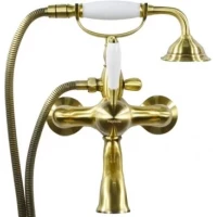 Смеситель для ванны Magliezza Bianco 50603-br с душевым гарнитуром, бронза