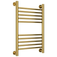 Полотенцесушитель водяной 600x400 перемычка выгнутая золотой Сунержа Богема+ 03-0221-6040 