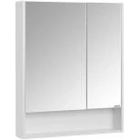 Изображение товара зеркальный шкаф 70x85 см белый матовый акватон сканди 1a252202sd010