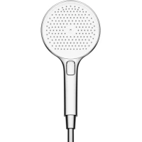 Душевая лейка Sancos Nok Round SC6001CH-W 130 мм, 3 режима, хром/белый