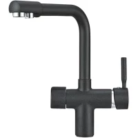 Смеситель для кухни с подключением к фильтру Granula 2088, ЧЁРНЫЙ