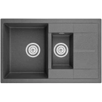 Кухонная мойка Granula 7802, графит
