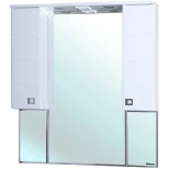 Изображение товара зеркальный шкаф 100,5x100,1 см белый глянец bellezza джулия 4611218000018