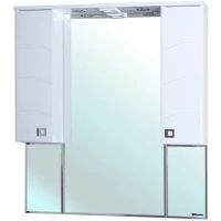 Зеркальный шкаф 100,5x100,1 см белый глянец Bellezza Джулия 4611218000018