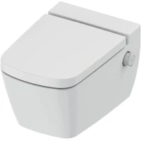 Унитаз подвесной Tece TECEone 9700216 безободковый, с функцией биде, торнадо, с сиденьем микролифт, белый