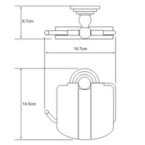 Изображение товара держатель туалетной бумаги wasserkraft ammer к-7025