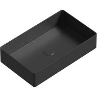 Раковина-чаша Abber Rechteck AC2220MB 60x36 см, накладная, черный матовый