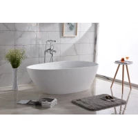 Ванна из литьевого мрамора Timo Rali Solid Surface RALI1500 150x78 см, отдельностоящая, белый матовый