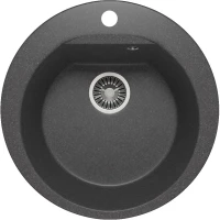 Кухонная мойка Polygran Atol-520 черный 627444