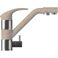 Смеситель для кухни с подключением к фильтру песочный Polygran Дуо 824951