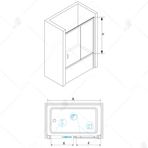 Изображение товара шторка для ванны 180 см rgw sc-62 screens 01116218-11 прозрачное