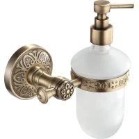 Дозатор для жидкого мыла Sanibano Nilo H6600/11BR настенный, бронза