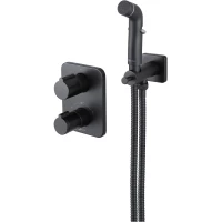 Гигиенический душ Lemark Bronx LM3740BL с термостатом, черный матовый