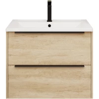 Тумба под раковину La Fenice Tesoro FNC-01-TES-DNN-100-2 98,8 см, подвесная, дуб небраска