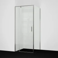 Душевой уголок WasserKRAFT Spree 14P18 90x100 см, профиль никель, стекло прозрачное