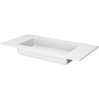 Раковина Armadi Art Quatro Matt White 793-100-W 101x52 см, накладная, белый матовый