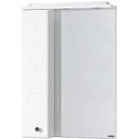 Зеркальный шкаф 60x85 см белый глянец L Акватон Лиана 1A162702LL01L