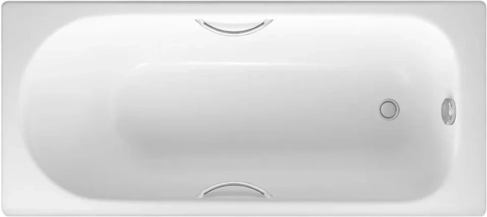 Ванна чугунная Delice Grace DLR230643R 170x70 см, с отверстиями под ручки, белый