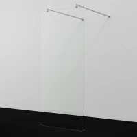 Душевая перегородка WasserKRAFT Vechte 60W39 89,4 см, профиль хром, стекло прозрачное