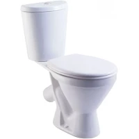 Унитаз-компакт Rosa Элегант 4620008195186 косой выпуск, с сиденьем, белый