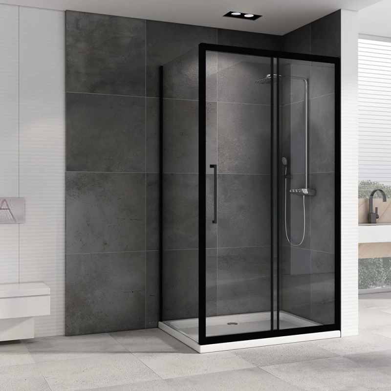 Душевой уголок 130x80 см Abber Schwarzer Diamant AG30130BH-S80B прозрачное Душевой уголок 130x80 см Abber Schwarzer Diamant AG30130BH-S80B прозрачное