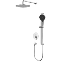 Душевой комплект Whitecross Y YSET05TOPNIB 300 мм, со смесителем, никель матовый