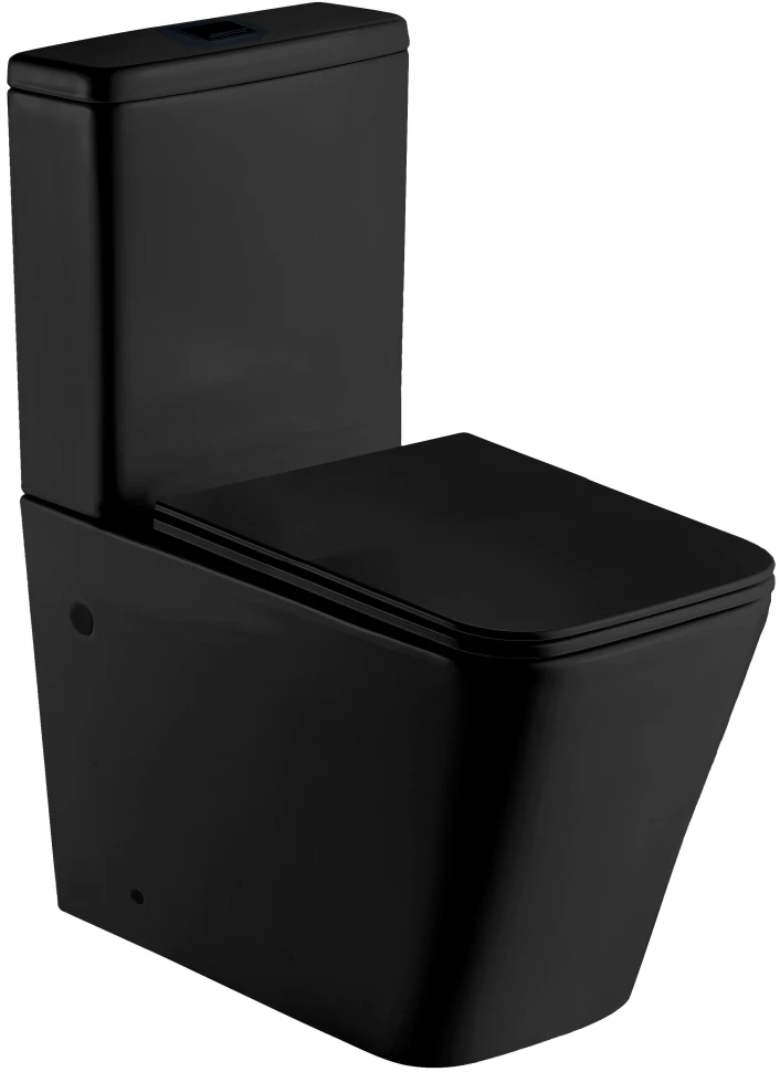Унитаз-компакт безободковый с сиденьем микролифт WeltWasser Gelbach 001 XL MT-BL