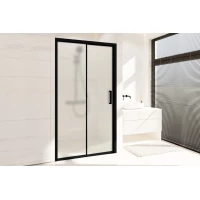 Душевая дверь Royal Bath Accord RB140HS-C-BL 140 см, профиль черный матовый, стекло матовое